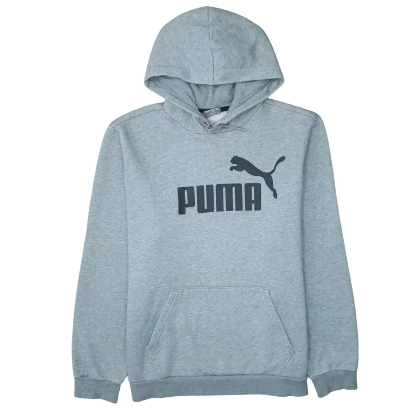 Puma 90's Spellout Pullover Hoodie Large Grey sold by Vintage Club
