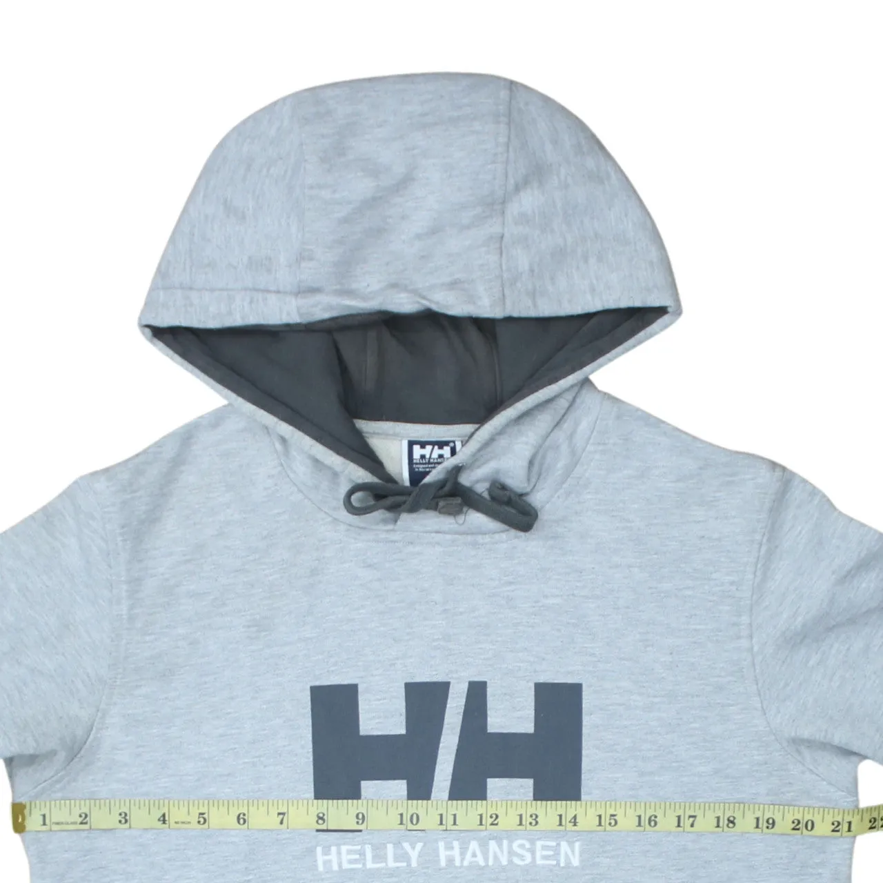 Helly Hansen 90's Spellout Pullover Hoodie Medium Grey sold by Vintage Club product image thumbnail 5