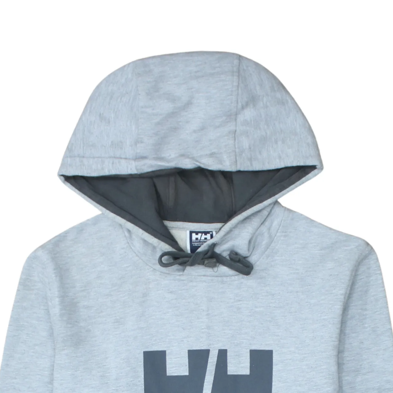 Helly Hansen 90's Spellout Pullover Hoodie Medium Grey sold by Vintage Club product image thumbnail 3