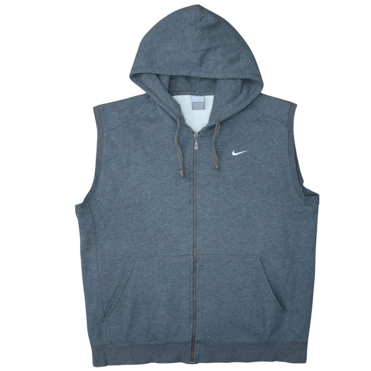 Nike 90's Swoosh Full Zip Up Gilet XLarge Grey sold by Vintage Club