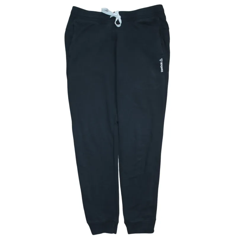 Reebok 90's Rib Cuff Casual Joggers / Sweatpants Large Black made by Reebok