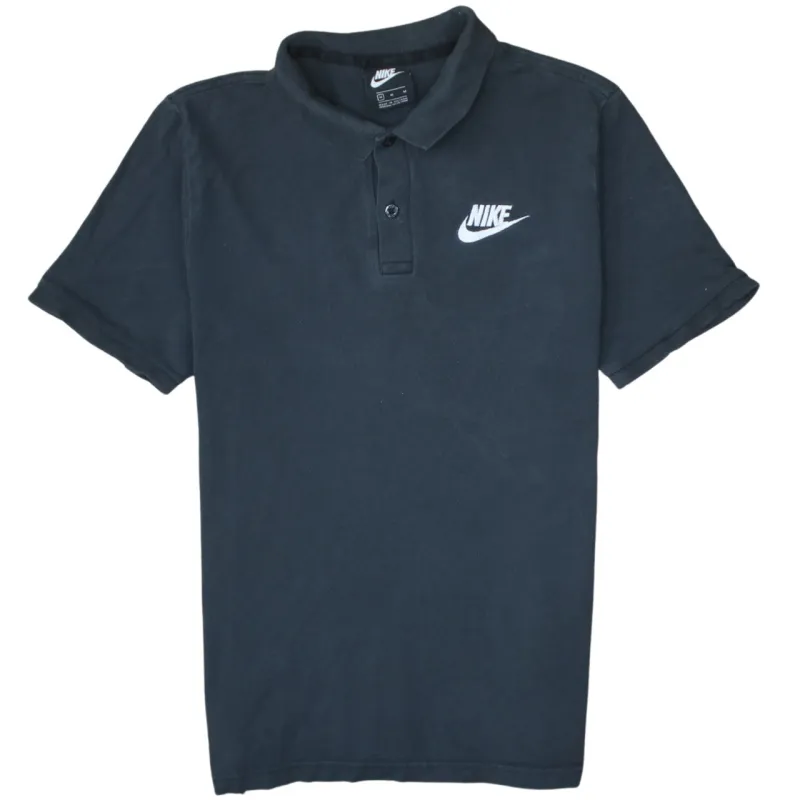 Nike 90's Swoosh Short Sleeves Polo Shirt Medium Black sold by Vintage Club