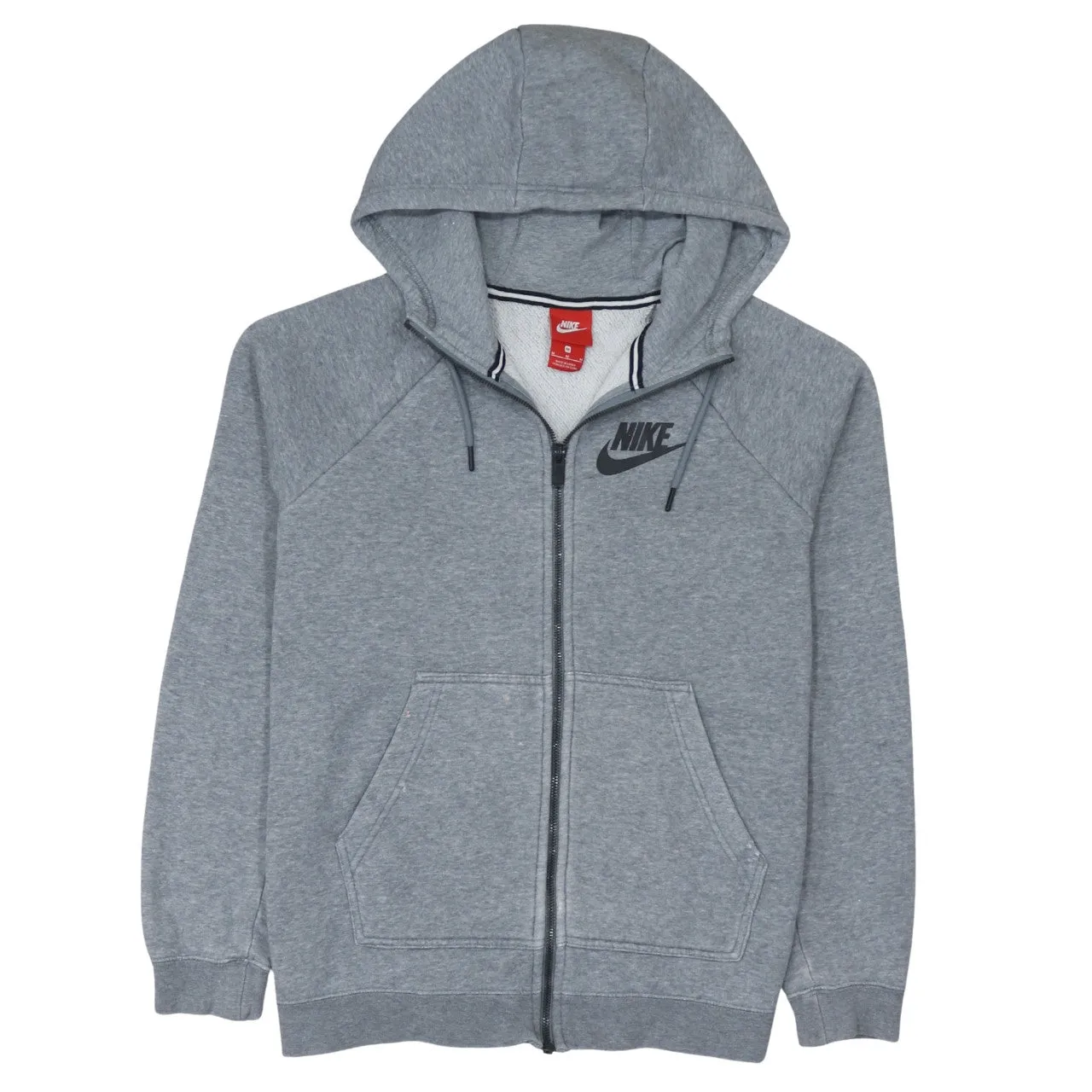 Nike 90's Swoosh Full Zip Up Hoodie Medium Grey sold by Vintage Club