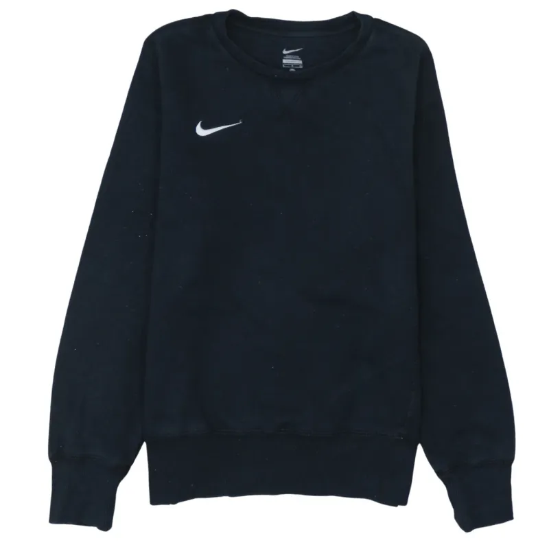 Nike 90's Swoosh Crew Neck Sweatshirt Small Black made by Nike