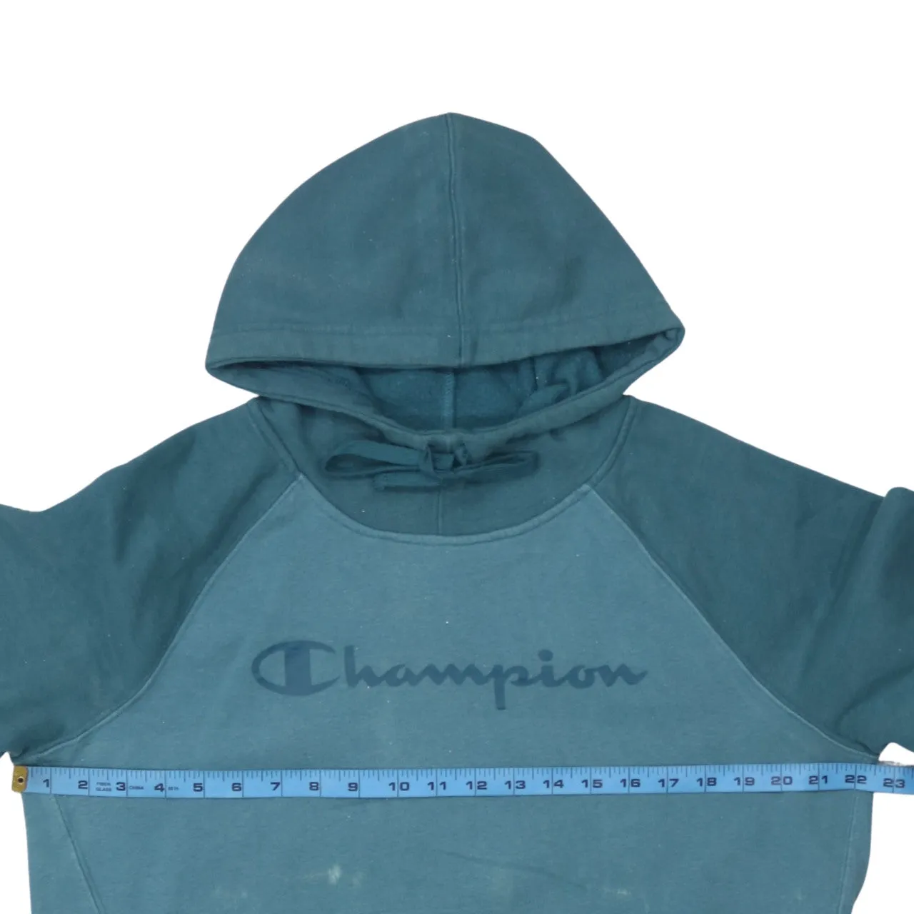 Champion 90's Spellout Pullover Hoodie Large Green sold by Vintage Club product image thumbnail 5