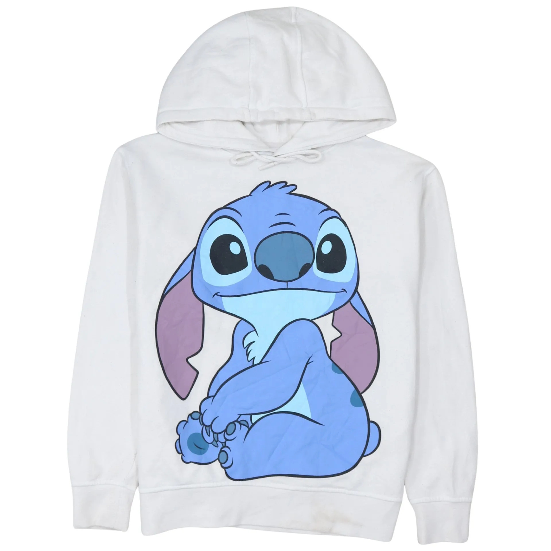 Disney 90's Stitch Pullover Hoodie XSmall White sold by Vintage Club