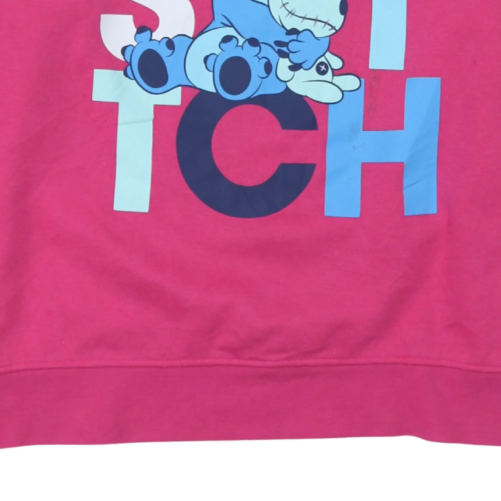 Disney 90's Lilo & Stitch Crew Neck Sweatshirt Large Pink sold by Vintage Club product image thumbnail 4