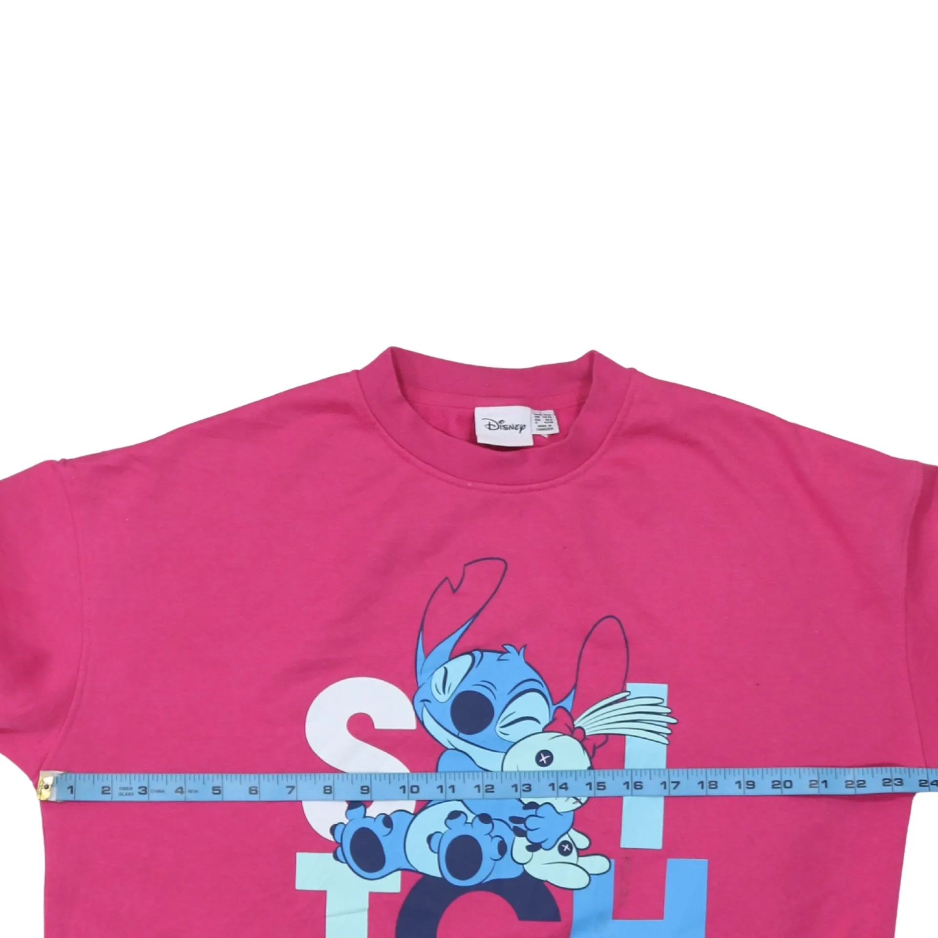 Disney 90's Lilo & Stitch Crew Neck Sweatshirt Large Pink sold by Vintage Club product image thumbnail 5