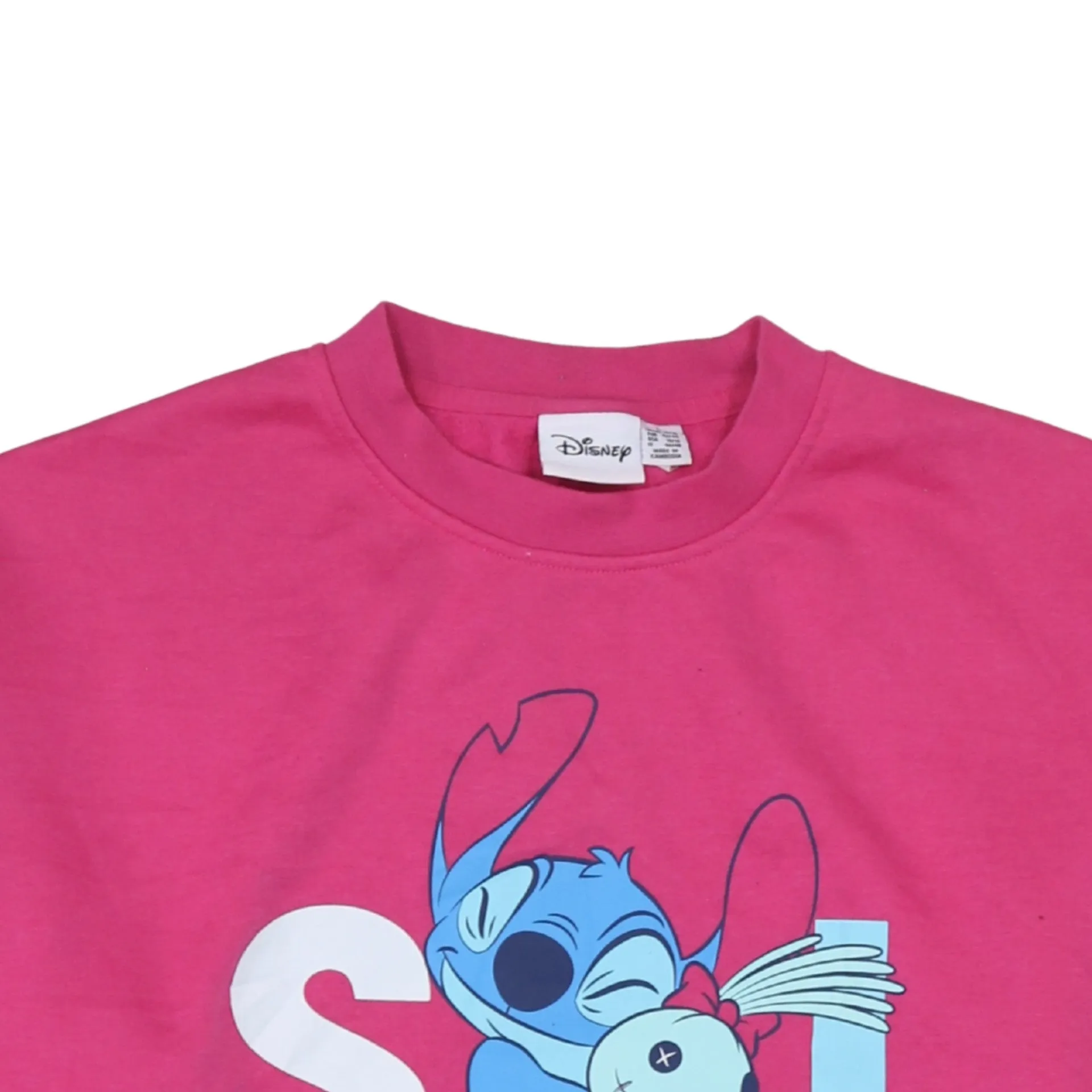 Disney 90's Lilo & Stitch Crew Neck Sweatshirt Large Pink sold by Vintage Club product image thumbnail 3