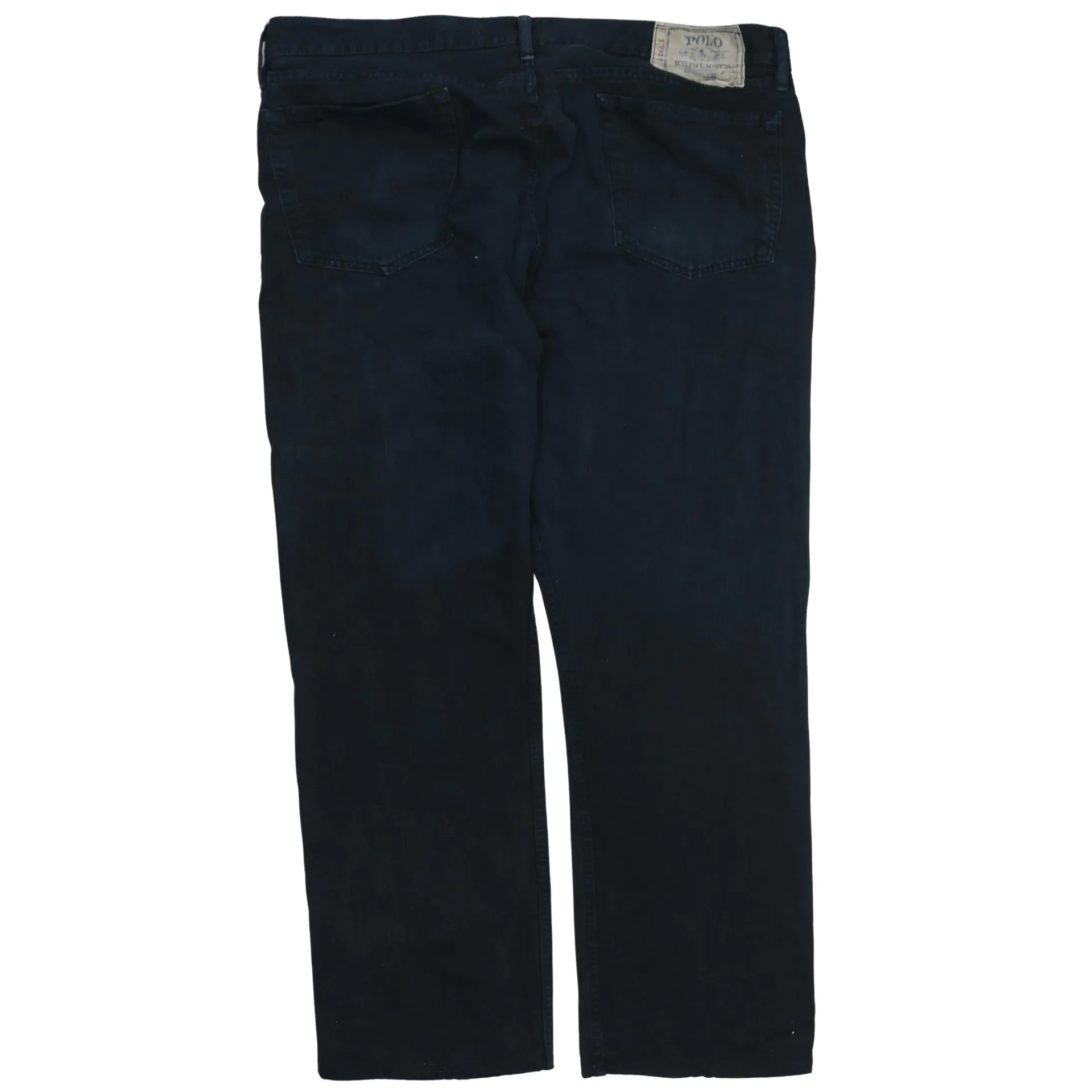 Polo Ralph Lauren 90's Lightwash Straight Leg Baggy Jeans / Pants 40 Navy Blue sold by Vintage Club