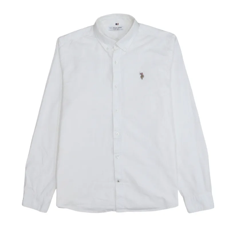U.S Polo Assn 90's Long Sleeve Button Up Shirt Large White sold by Vintage Club