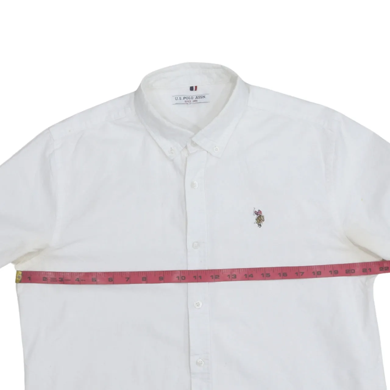 U.S Polo Assn 90's Long Sleeve Button Up Shirt Large White sold by Vintage Club product image thumbnail 5