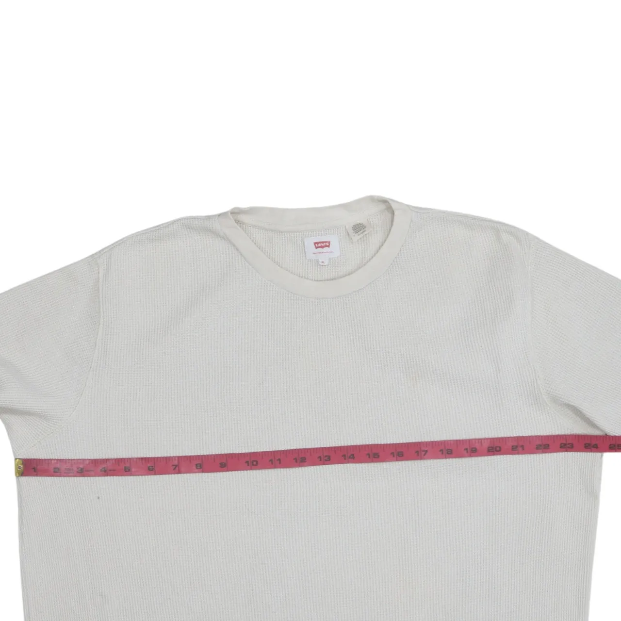 Levi's 90's Lightweight Crew Neck Sweatshirt XLarge Beige Cream sold by Vintage Club product image thumbnail 5