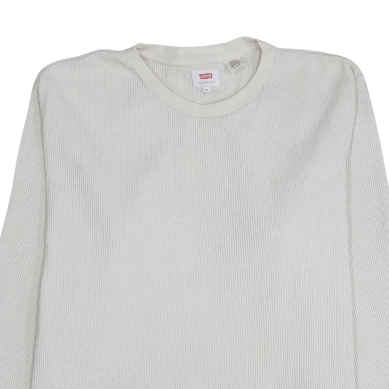 Levi's 90's Lightweight Crew Neck Sweatshirt XLarge Beige Cream sold by Vintage Club product image thumbnail 3
