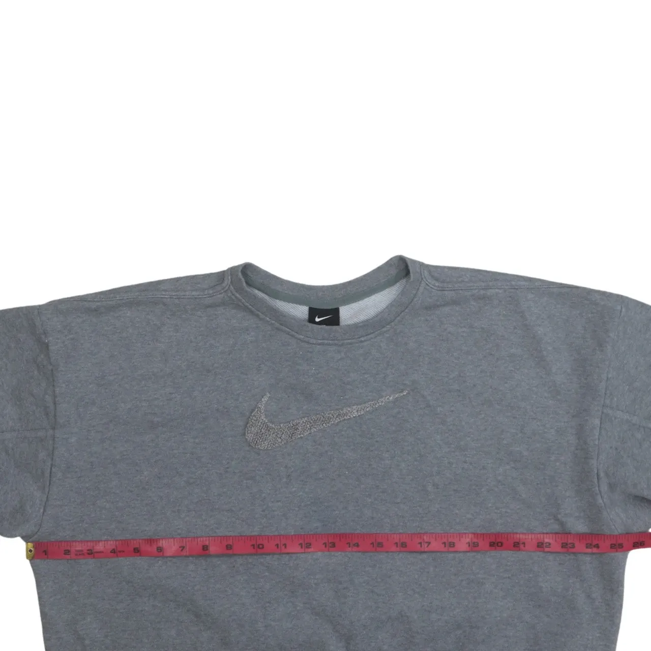 Nike 90's Center Middle Swoosh Crew Neck Sweatshirt Large Grey sold by Vintage Club product image thumbnail 5