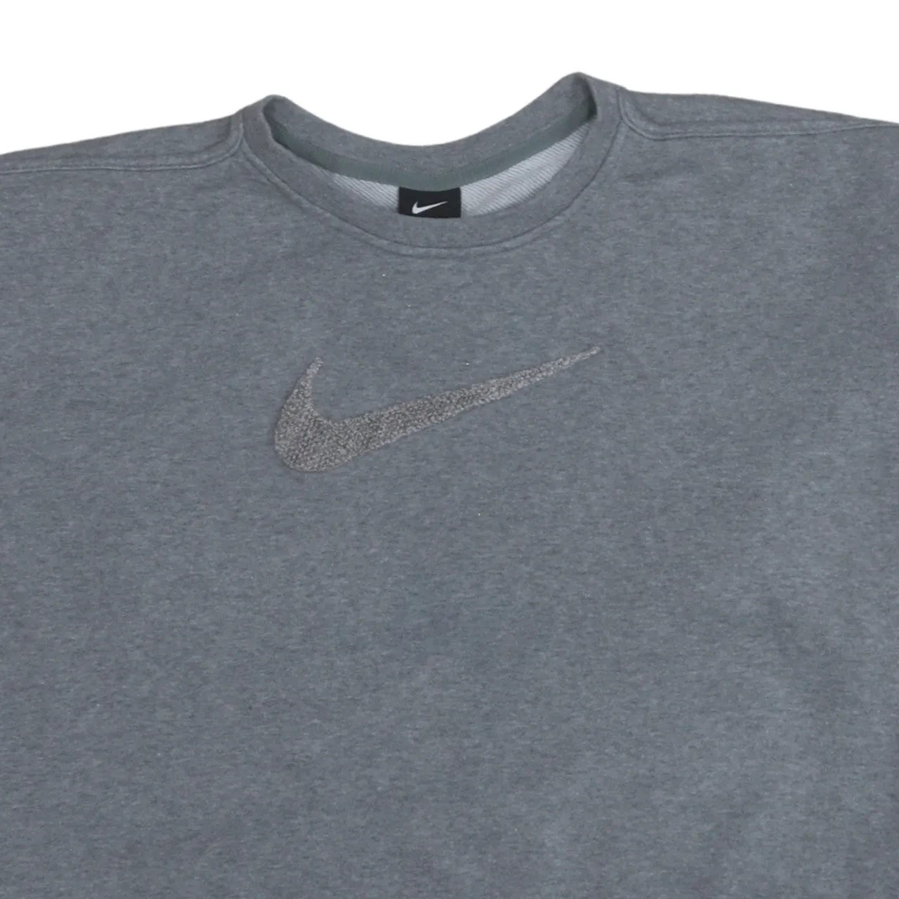 Nike 90's Center Middle Swoosh Crew Neck Sweatshirt Large Grey sold by Vintage Club product image thumbnail 3