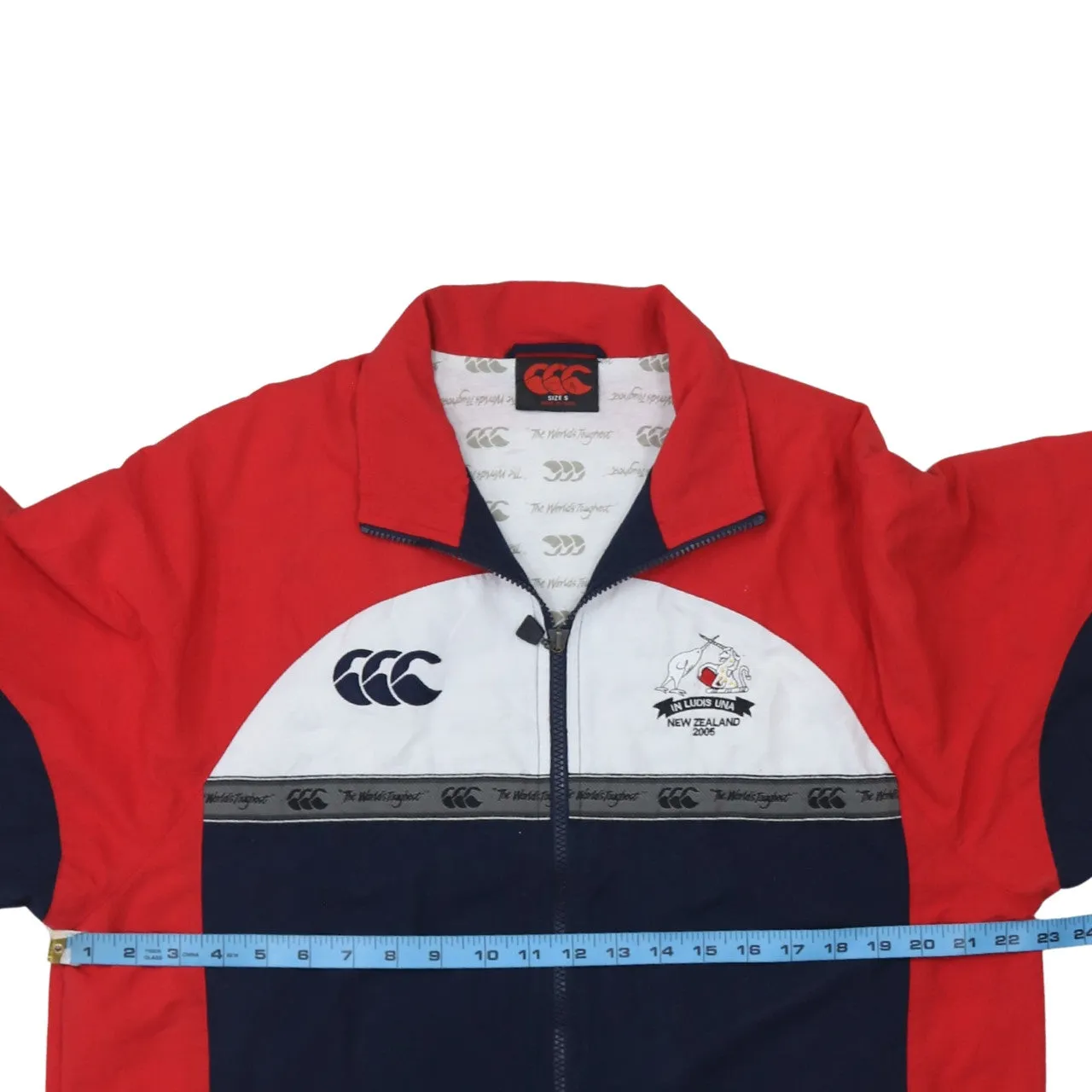 CANTERBURY 90's Lightweight Full Zip Up Sweatshirt Small Navy Blue sold by Vintage Club product image thumbnail 5