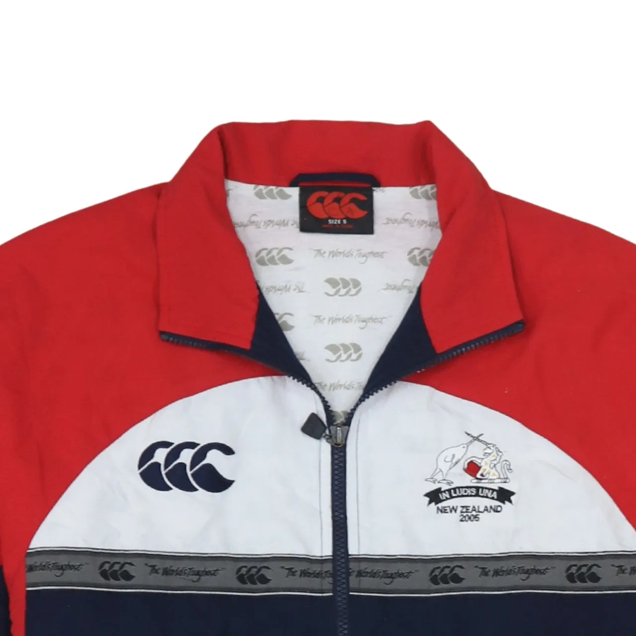 CANTERBURY 90's Lightweight Full Zip Up Sweatshirt Small Navy Blue sold by Vintage Club product image thumbnail 3