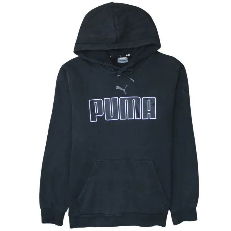 Puma 90's Spellout Pullover Hoodie Medium Black sold by Vintage Club
