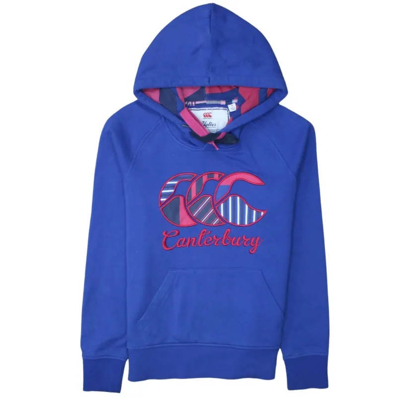 CANTERBURY 90's Spellout Pullover Hoodie Small  Blue sold by Vintage Club
