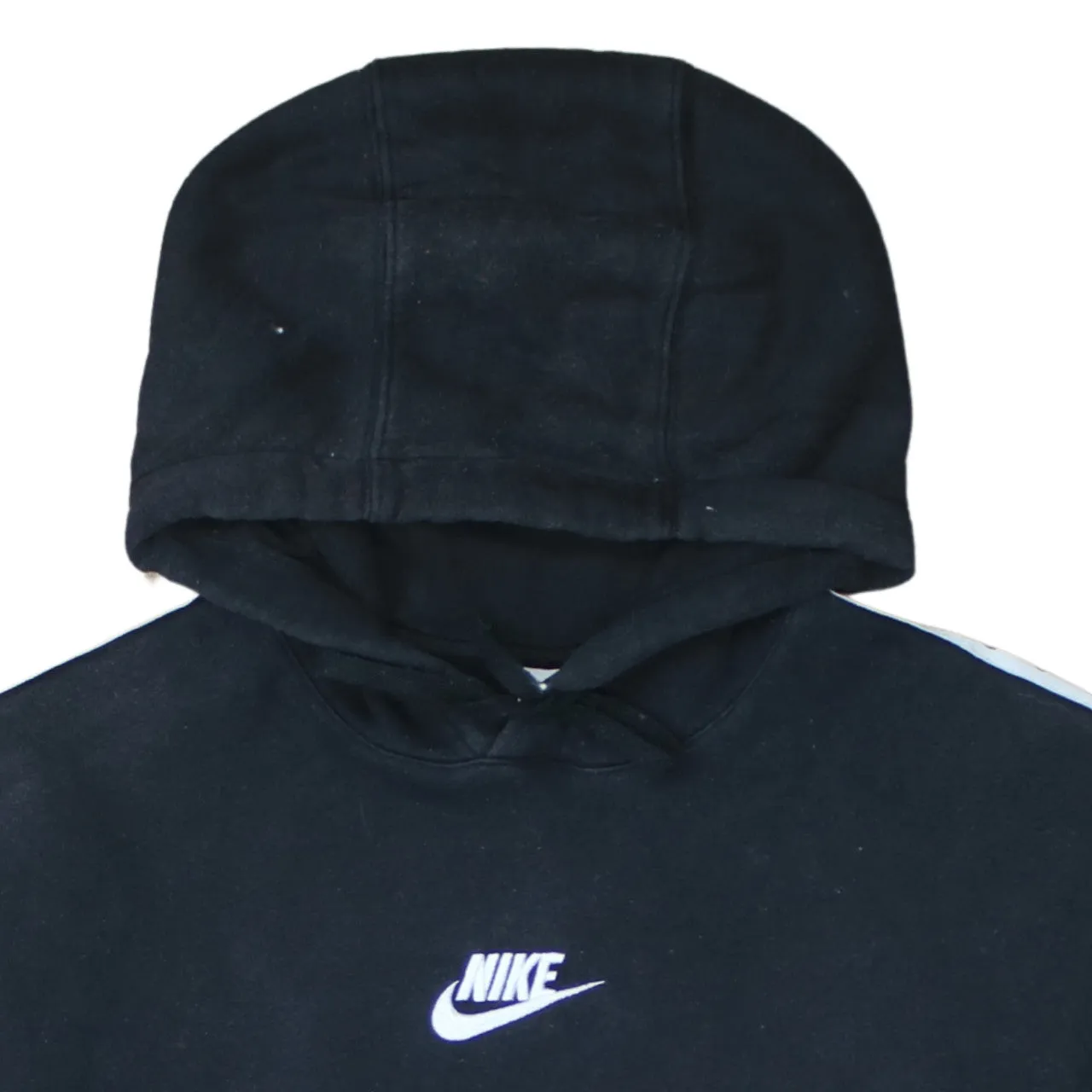 Nike 90's Center Middle Swoosh Pullover Hoodie Large Black sold by Vintage Club product image thumbnail 3