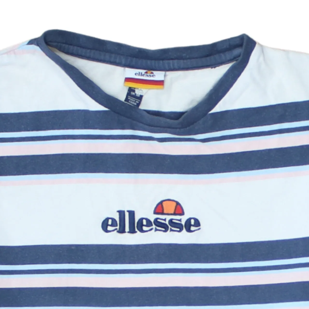 Ellesse 90's Short Sleeves Crew Neck T Shirt Medium White sold by Vintage Club product image thumbnail 3