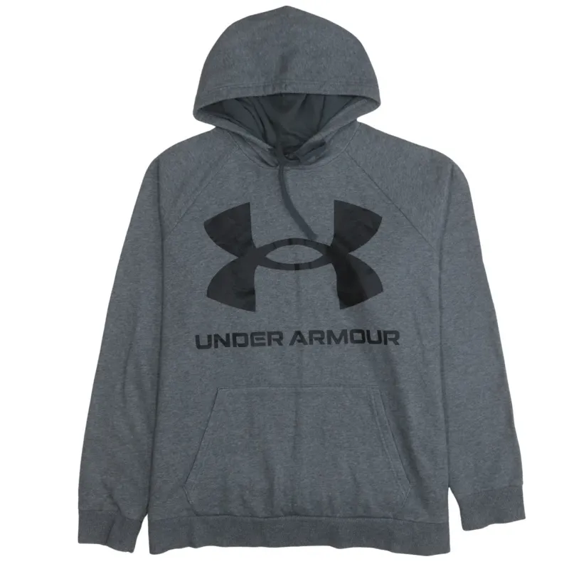 Under Armour 90's Spellout Pullover Hoodie XXLarge (2XL) Grey made by Under Armour