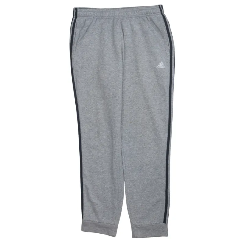 Adidas 90's 3 Stripes Casual Joggers / Sweatpants 32 Grey sold by Vintage Club