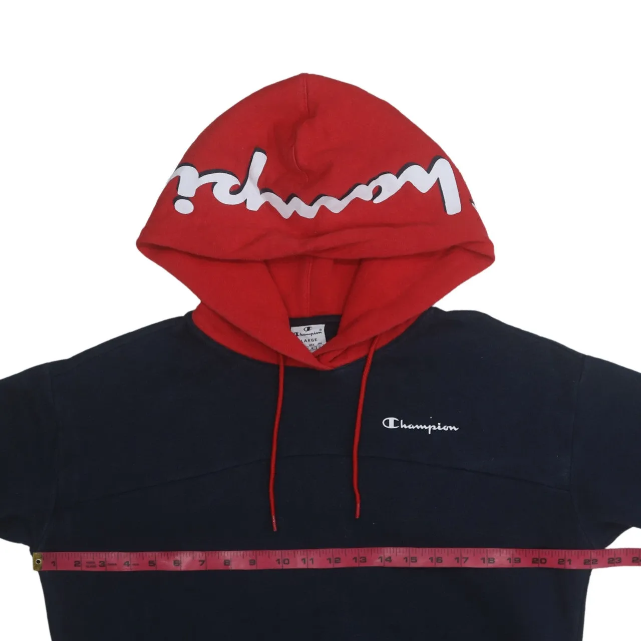 Champion 90's Lightweight Pullover Hoodie Large Navy Blue sold by Vintage Club product image thumbnail 5