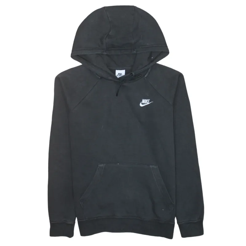 Nike 90's Swoosh Pullover Hoodie Small Black sold by Vintage Club