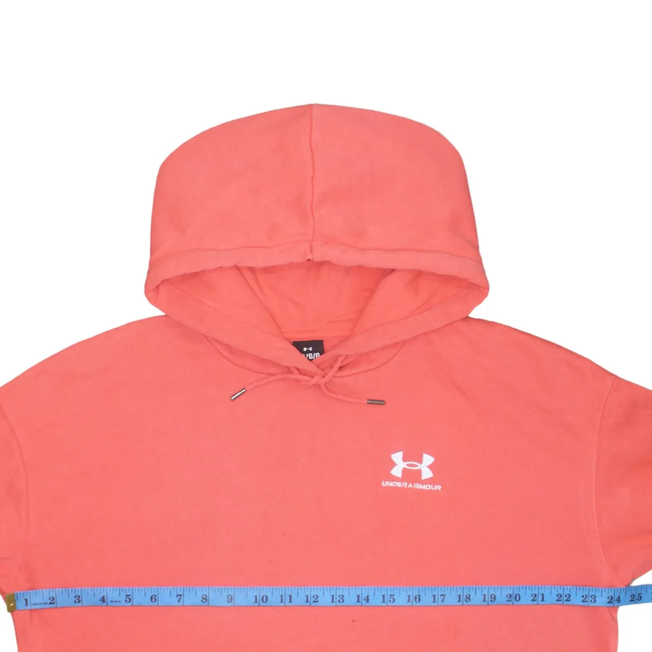 Under Armour 90's Drawstring Pockets Pullover Hoodie Large Pink sold by Vintage Club product image thumbnail 5
