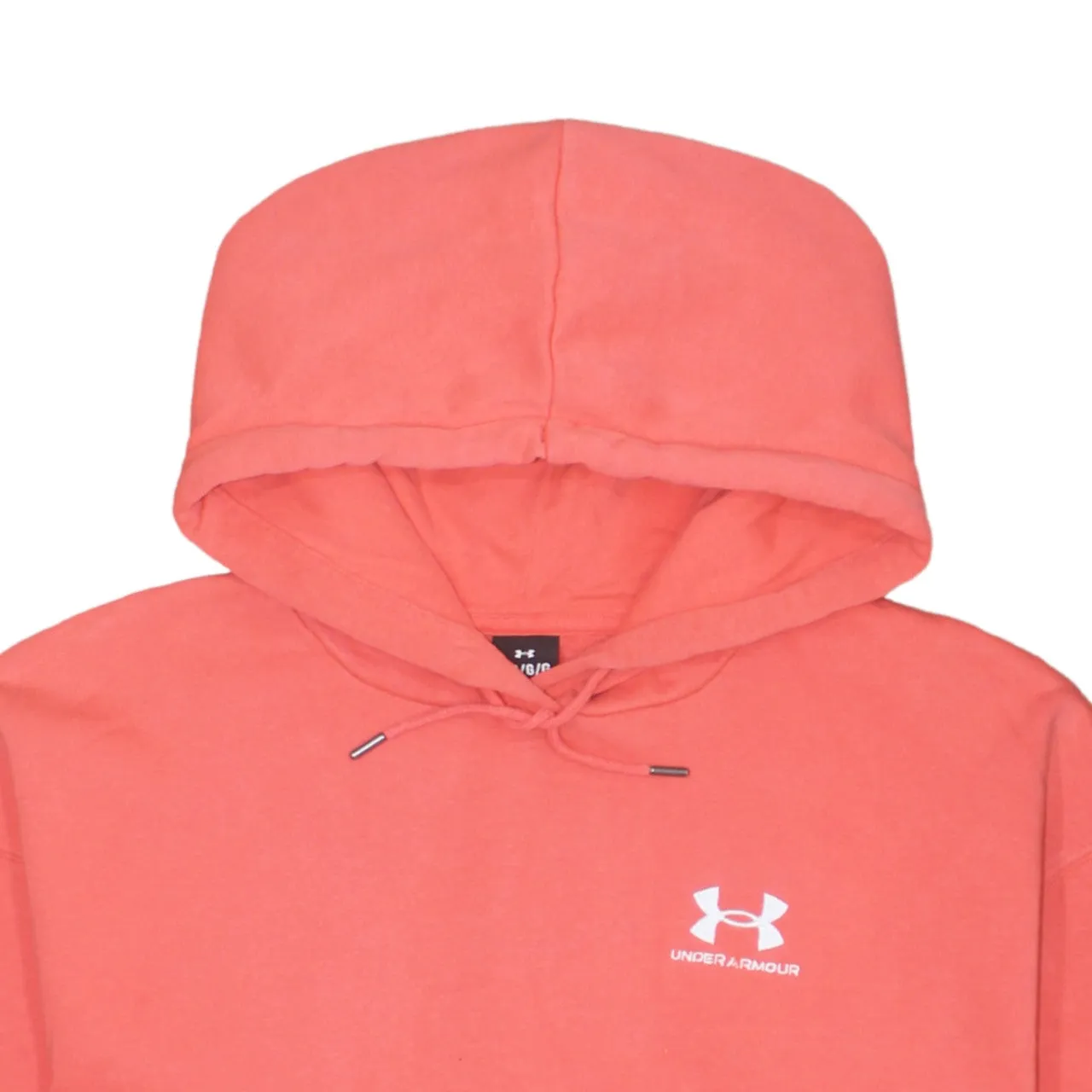 Under Armour 90's Drawstring Pockets Pullover Hoodie Large Pink sold by Vintage Club product image thumbnail 3