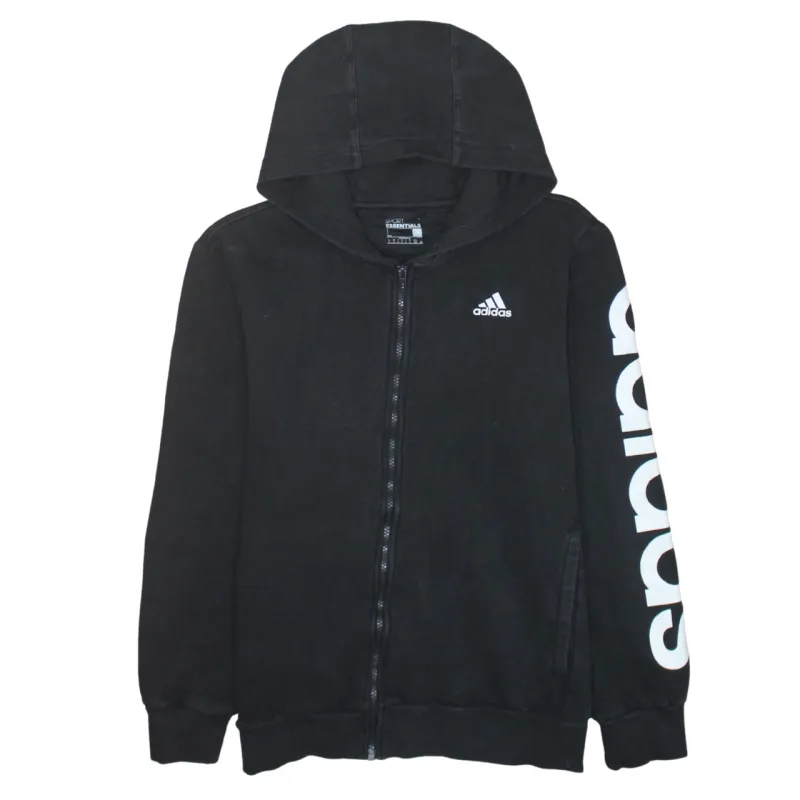 Adidas 90's Sportswear Full Zip Up Hoodie Large Black sold by Vintage Club