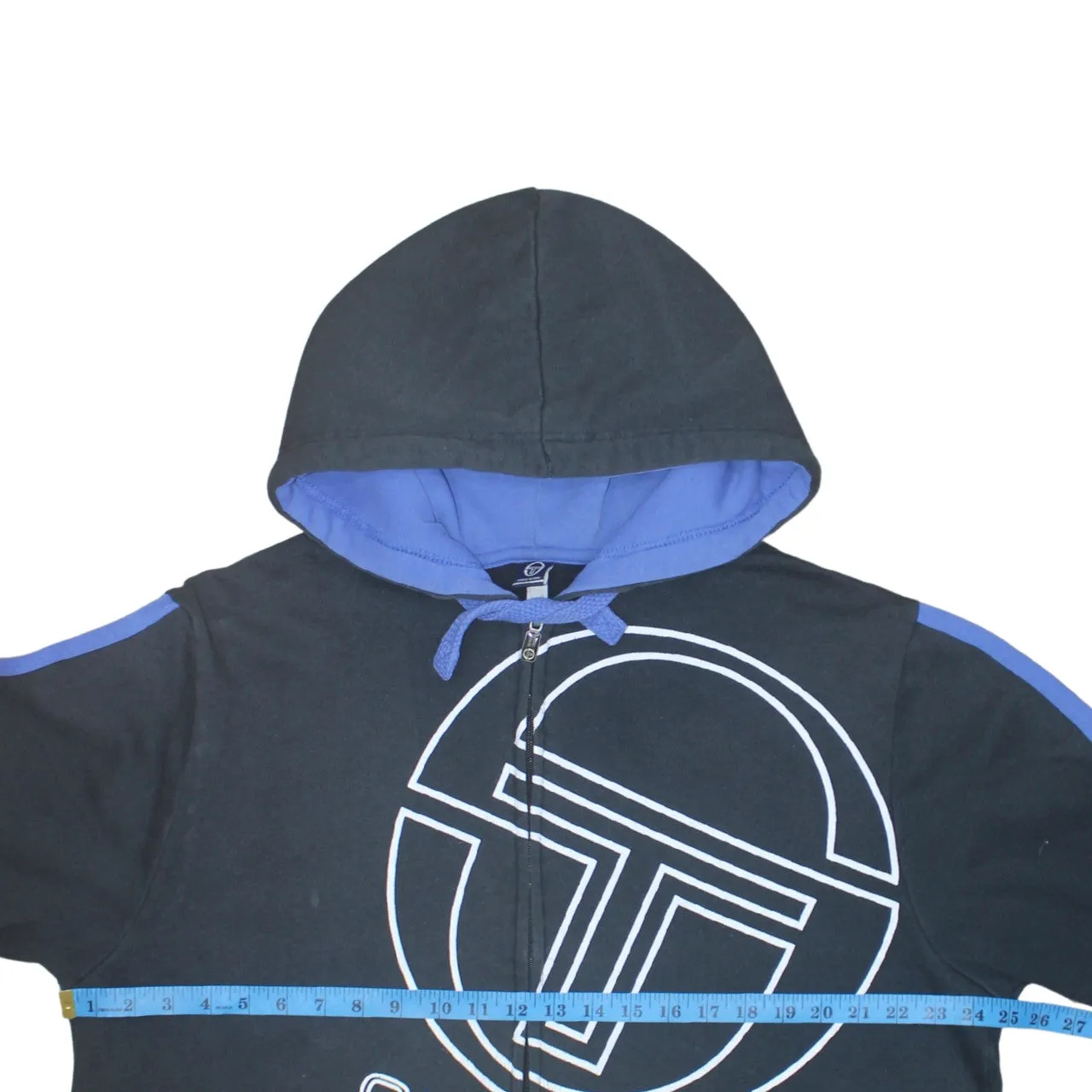 Sergio Tacchini 90's Spellout Full Zip Up Hoodie XXLarge (2XL) Black sold by Vintage Club product image thumbnail 5