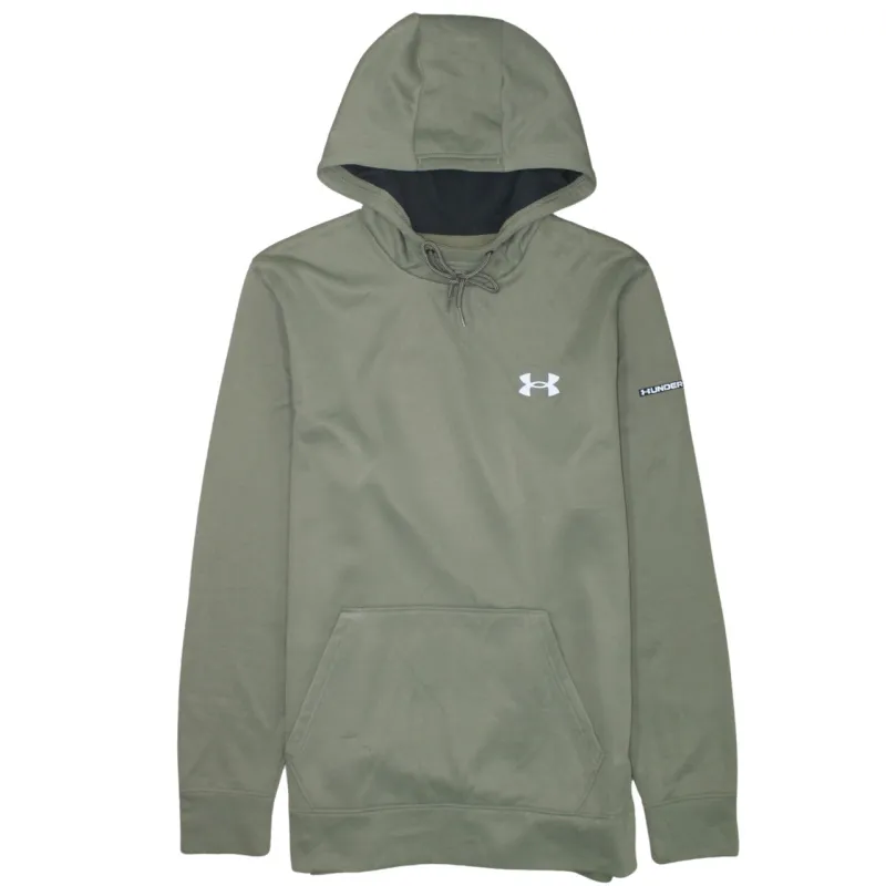 Under Armour 90's Drawstring Pockets Pullover Hoodie Medium Green made by Under Armour