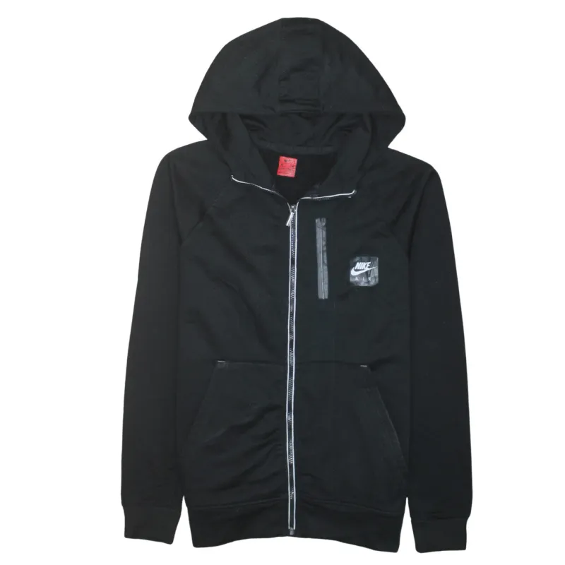 Nike 90's Swoosh Full Zip Up Hoodie Medium Black sold by Vintage Club