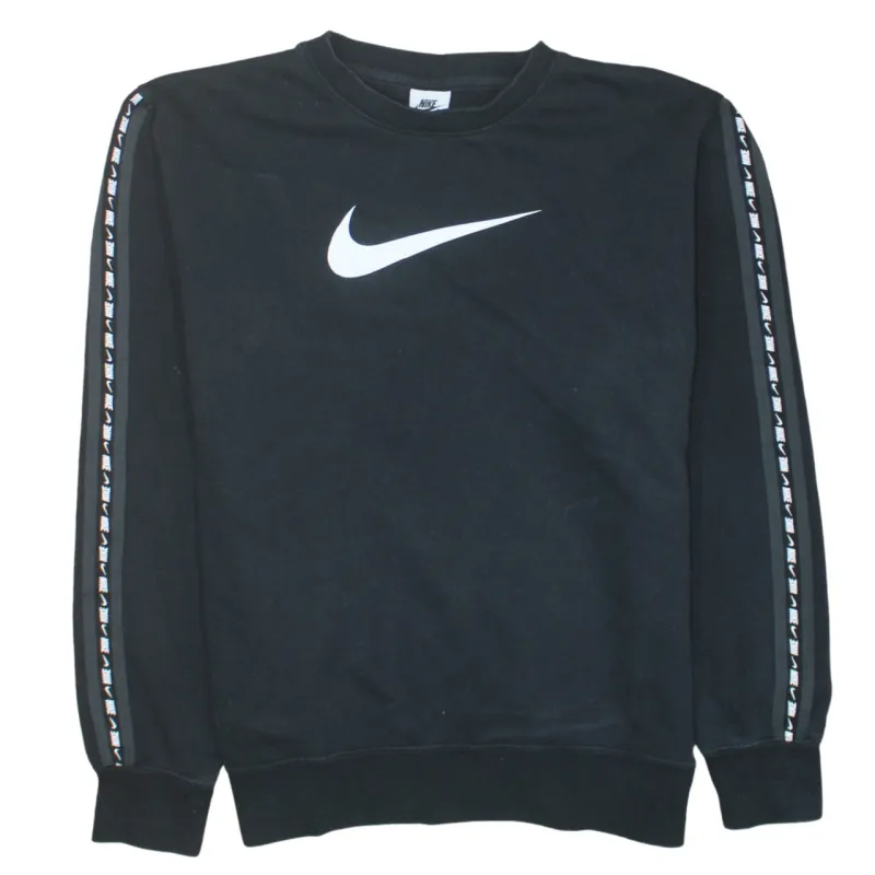 Nike 90's Center Middle Swoosh Crew Neck Sweatshirt Medium Black sold by Vintage Club