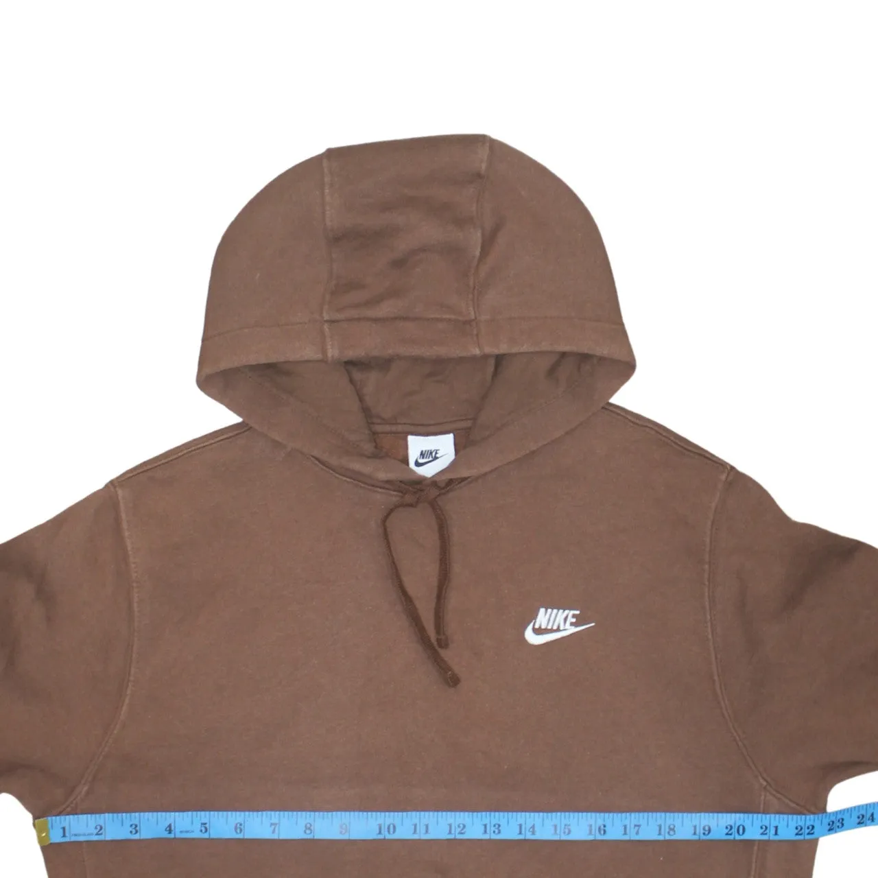 Nike 90's Swoosh Pullover Hoodie Medium Brown sold by Vintage Club product image thumbnail 5