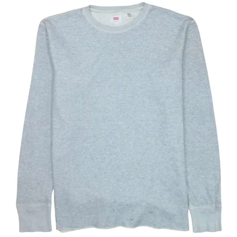Levi's 90's Plain Crew Neck Sweatshirt Medium Grey sold by Vintage Club