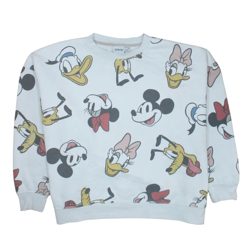 Disney 90's Plain Crew Neck Sweatshirt XXLarge (2XL) White sold by Vintage Club
