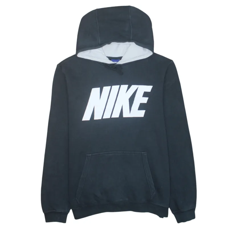 Nike 90's Spellout Pullover Hoodie Medium Black made by Nike