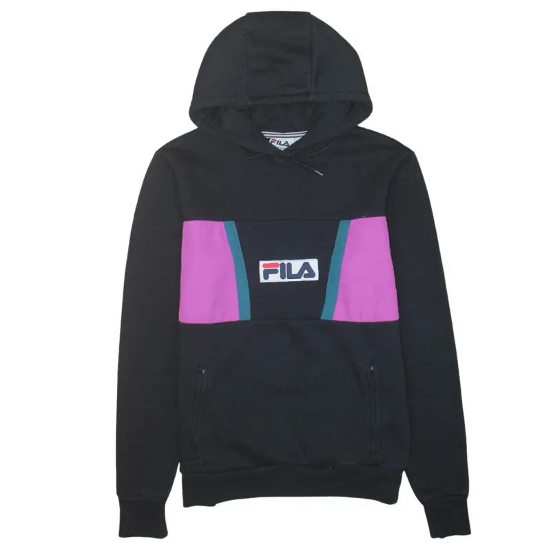 Fila 90's Lightweight Pullover Hoodie Small Black sold by Vintage Club