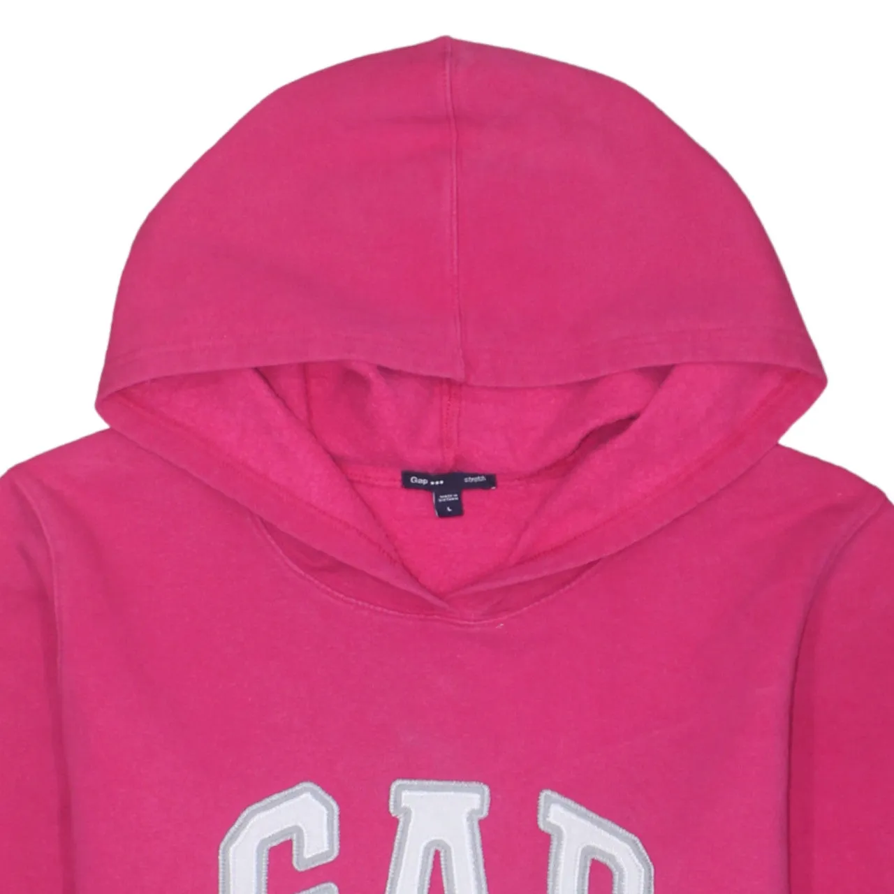 Gap 90's Spellout Pullover Hoodie Large Pink sold by Vintage Club product image thumbnail 3