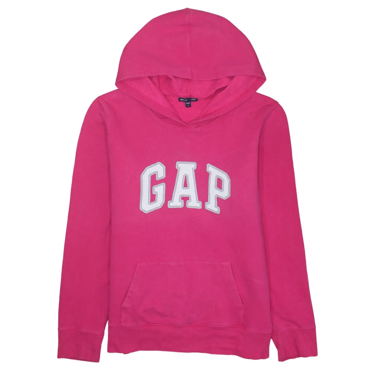 Gap 90's Spellout Pullover Hoodie Large Pink sold by Vintage Club