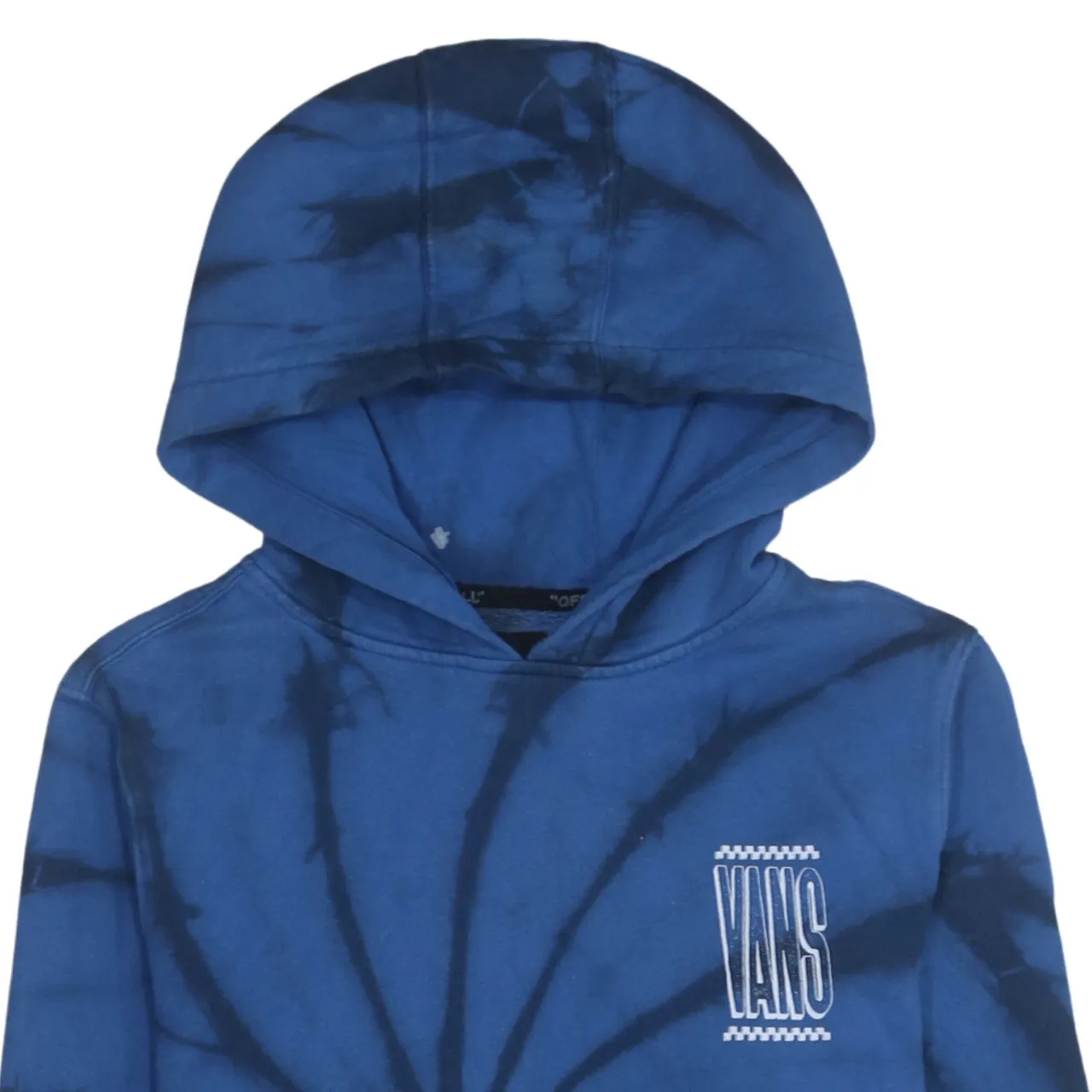VANS 90's Drawstring Pockets Pullover Hoodie Large Blue sold by Vintage Club product image thumbnail 3