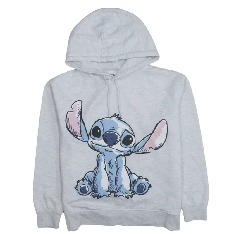 Disney 90's Stitch Pullover Hoodie Medium Grey made by Disney