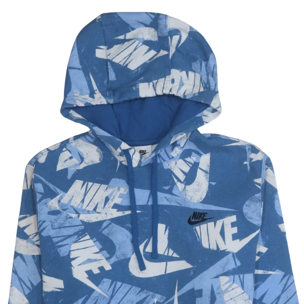 Nike 90's Swoosh Pullover Hoodie Medium Blue sold by Vintage Club product image thumbnail 3