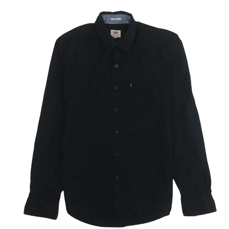 Levi's 90's Long Sleeve Button  Up Shirt Medium Black made by Levi's