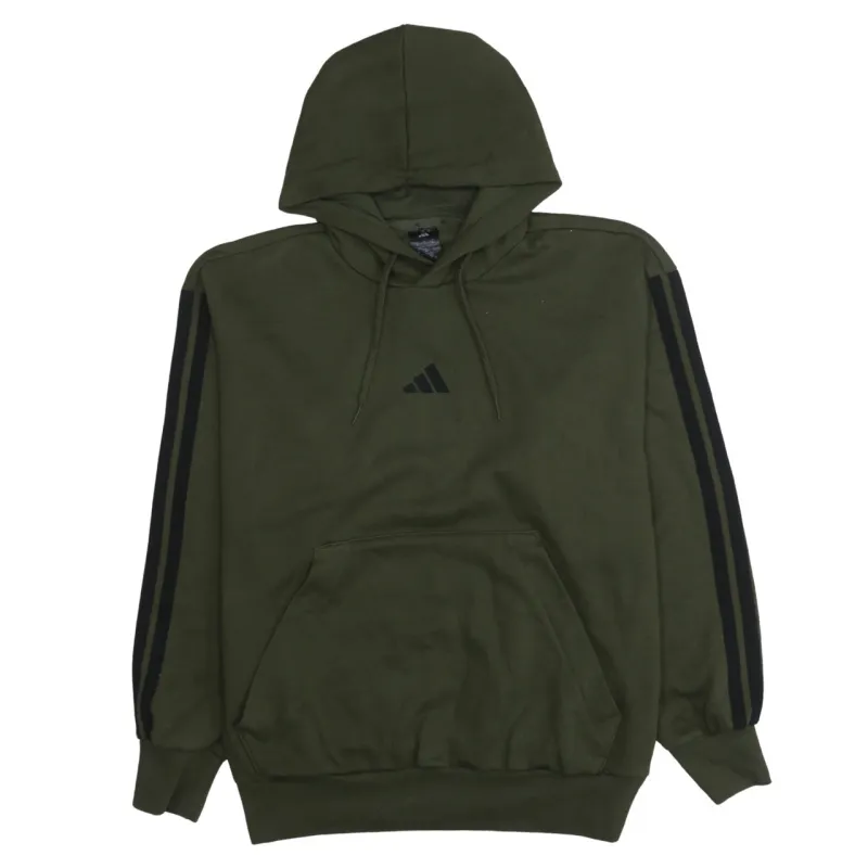 Adidas 90's Striped Sleeve Pullover Hoodie XLarge Green sold by Vintage Club