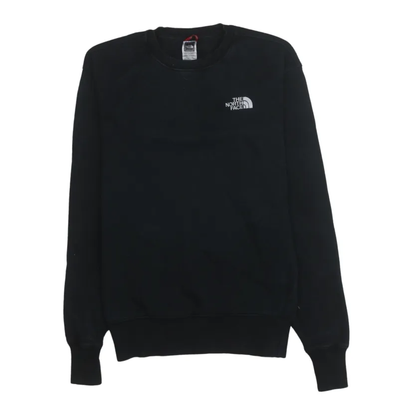 The North Face Black Sweatshirt Men's XSmall Embroidered Chest Logo Ribbed Crewneck Pullover made by The North Face